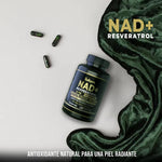 🧠 NAD + Resveratrol – Enfoque mental, energía y juventud en cada cápsula 💊