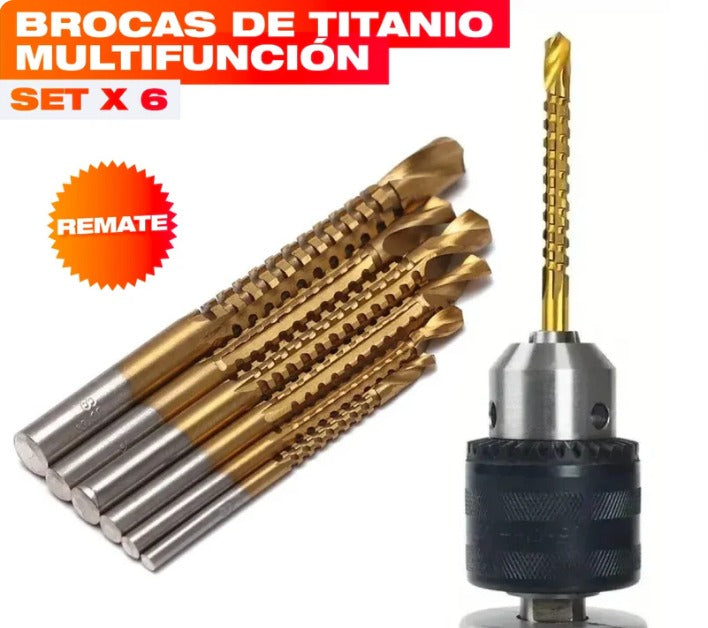 DrillMax™ - Set x6 Brocas de Titanio🚀🔩