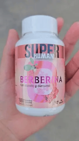 Berberina HCL™ - Cápsulas de Equilibrio de la Glucosa y Prevención Diabética con Canela y Cúrcuma (150 Cápsulas)