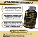 🧠 NAD + Resveratrol – Enfoque mental, energía y juventud en cada cápsula 💊