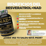 🧠 NAD + Resveratrol – Enfoque mental, energía y juventud en cada cápsula 💊