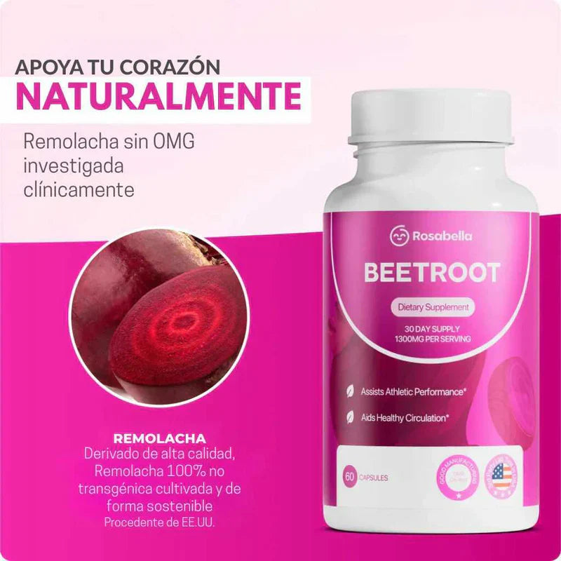 BeetRoot ® Cápsulas orgánicas ✨🤩 (60 cápsulas)