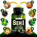 💥 8 en 1 Ultra™ – Cápsulas de Shilajit ✨ Ashwagandha 🌿 Rhodiola Rosea 🌸 Panax 🌱 y Ginseng ⚡
